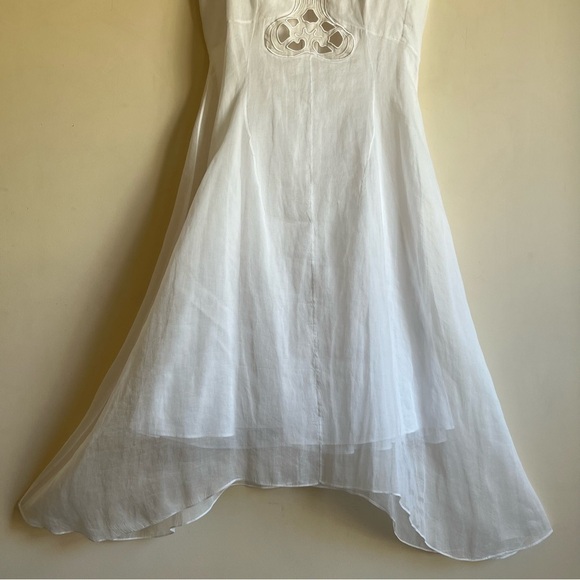 Carven Runway Organdi Dress in White - Picture 9 of 16